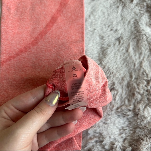 Ryderwear Coral Pink Sculpt Seamless Contour Leggings - Picture 2 of 3